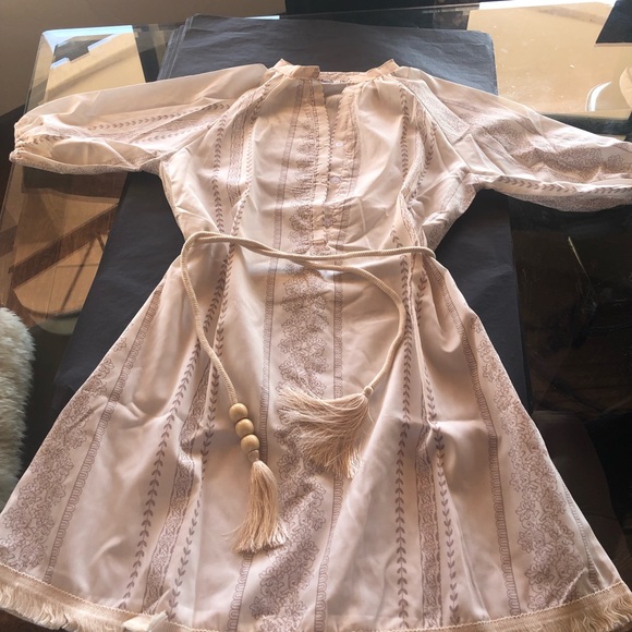 Zoe Bell Boho Shirt Mini Tassel Cotton Sundress - Picture 6 of 6